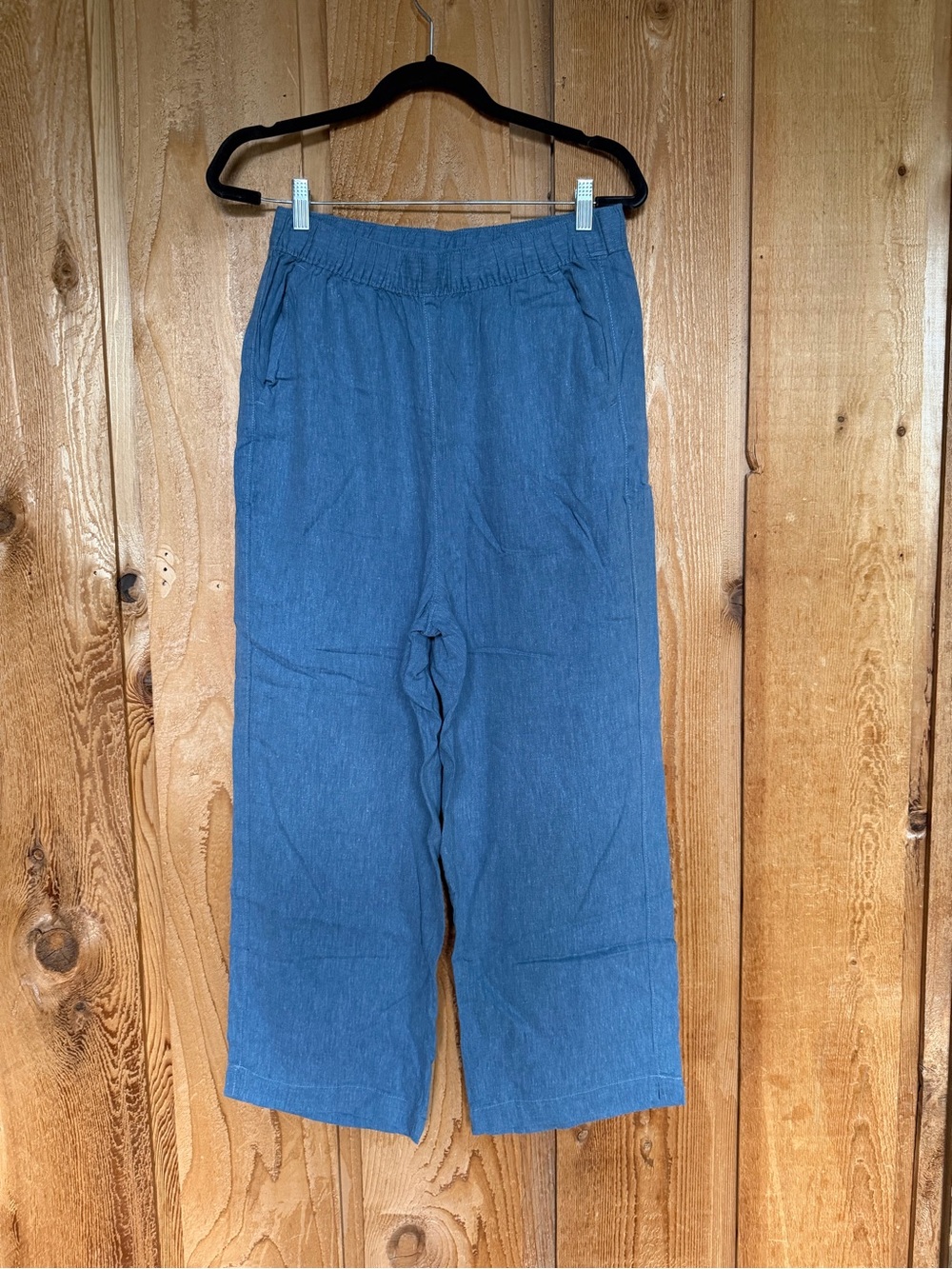 Patagonia Blue Wide-Leg Elastic-Waist Pants